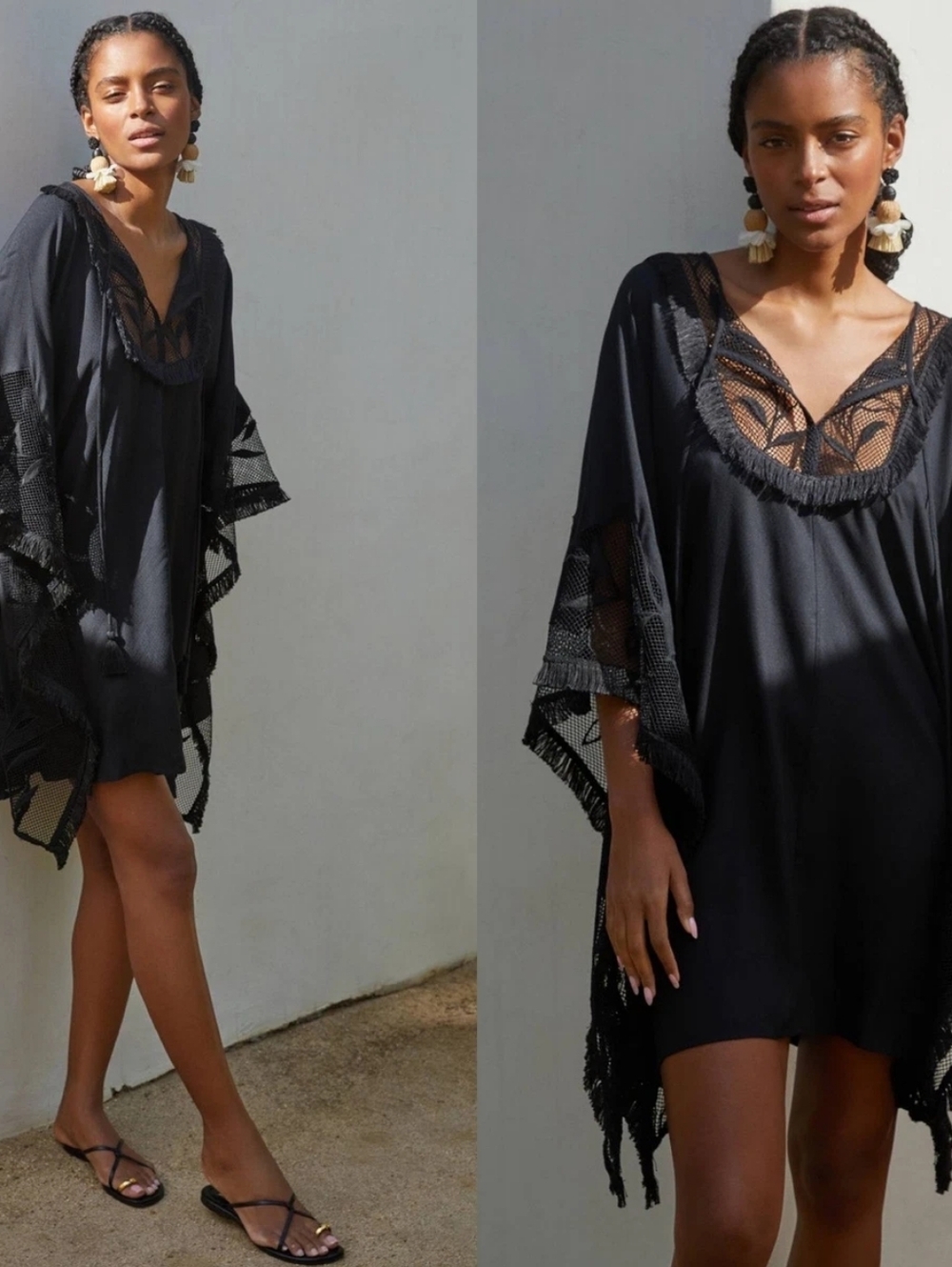 NWT Anthropologie Embroidered Cover Up Dress XS / S  Resort Travel Beach Vacay